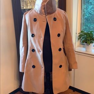 Lined double-breasted coat Fits like Medium